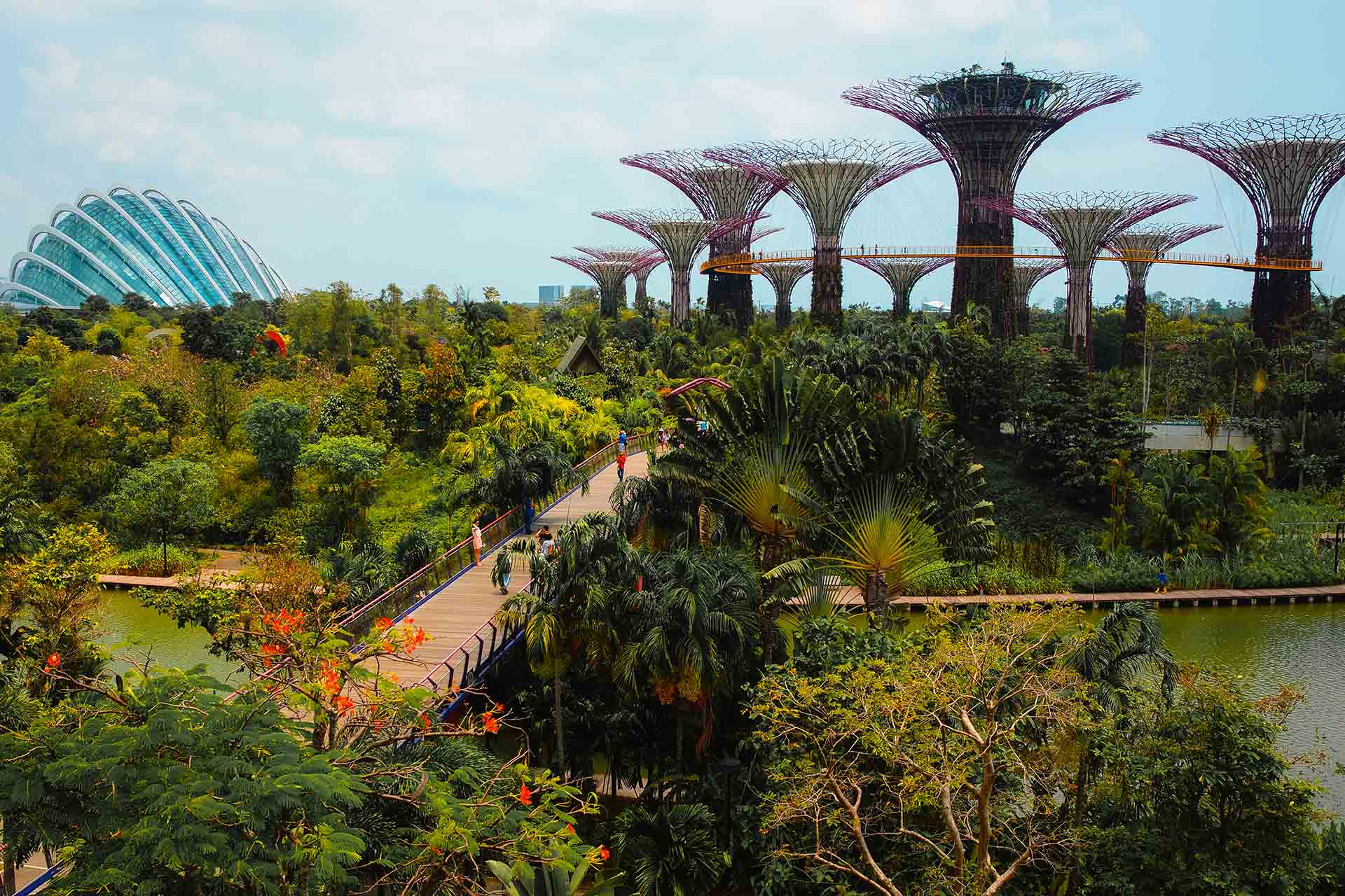 Gardens by the Bay em Singapura durante o dia